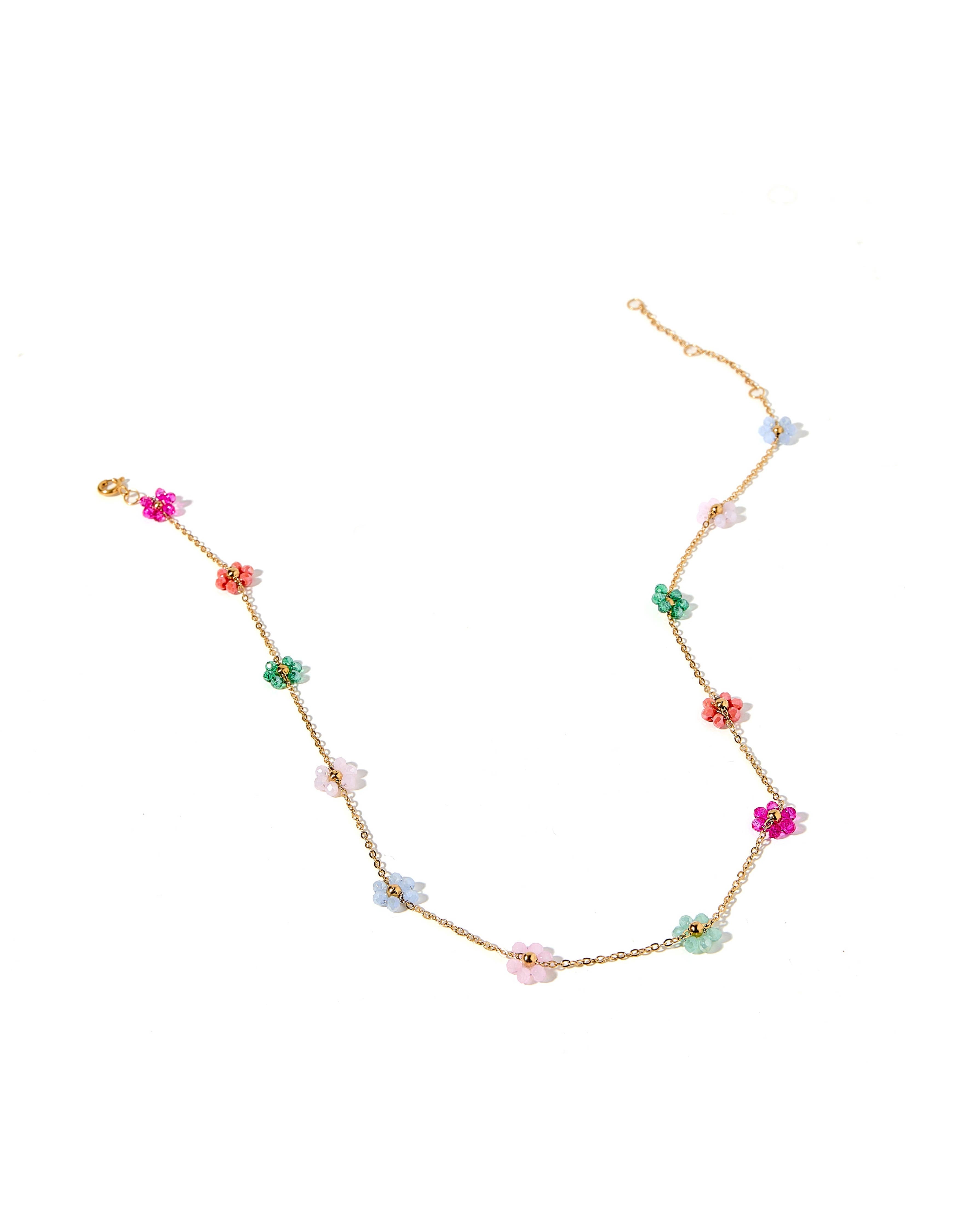 Necklace - Gracie Flower Multi Color - Surprise Lily