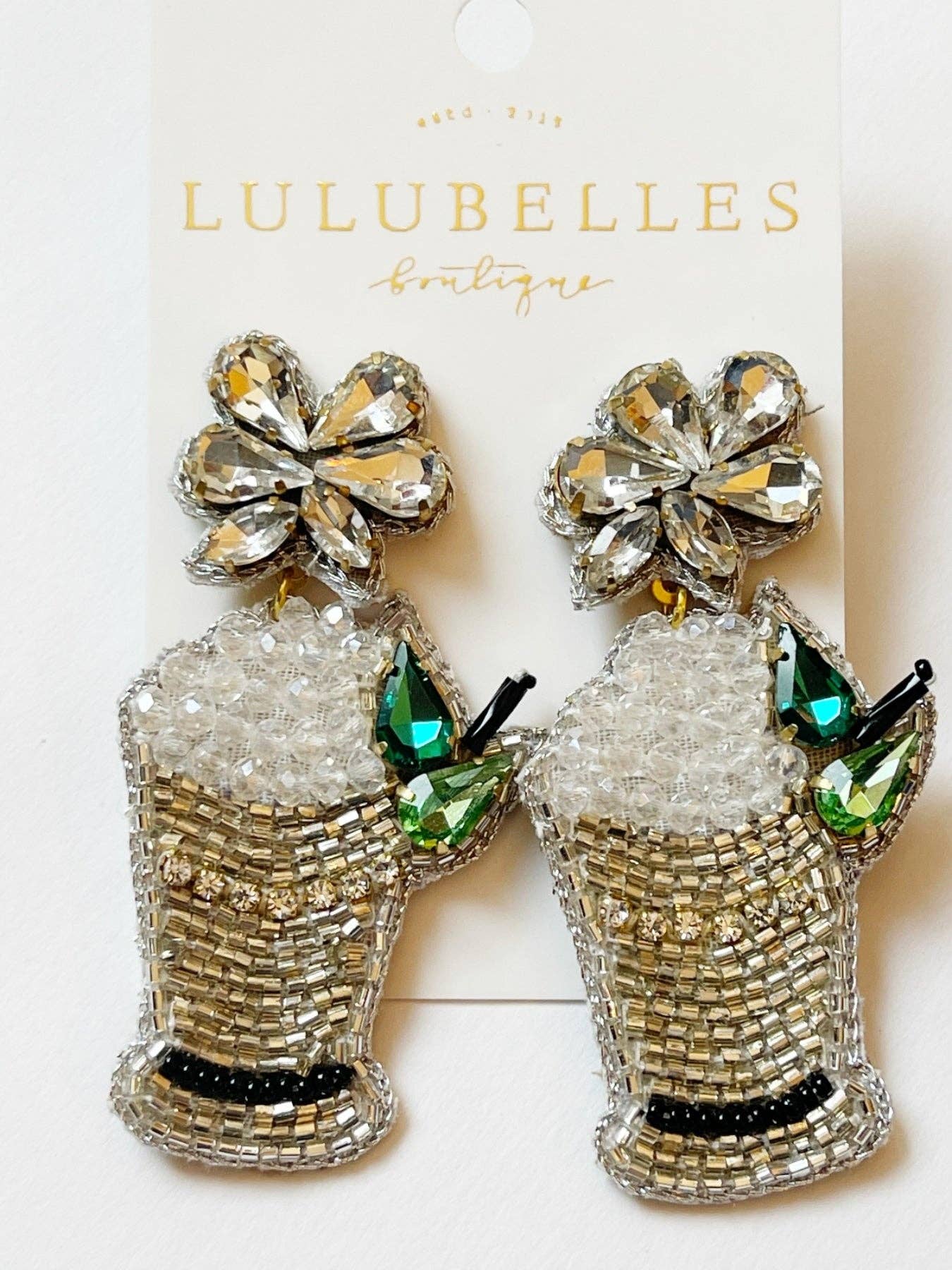 Derby Mint Julep Earrings