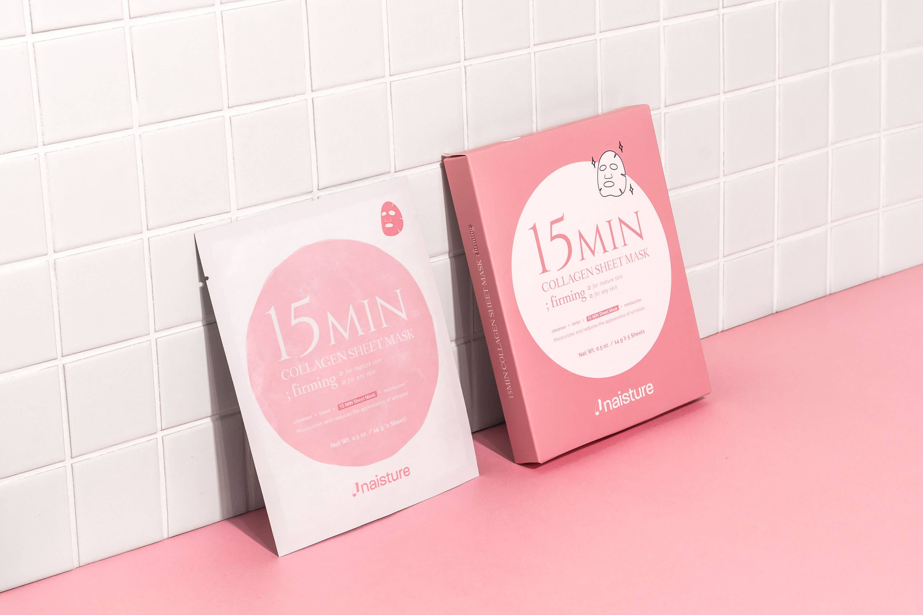 Firming & Hydrating 15 MIN Collagen Sheet Mask (5pc Box) - Surprise Lily