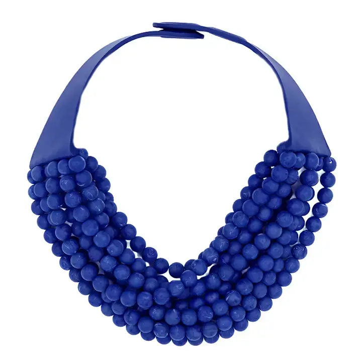 Chunky Beaded Layered Magnetic Necklace