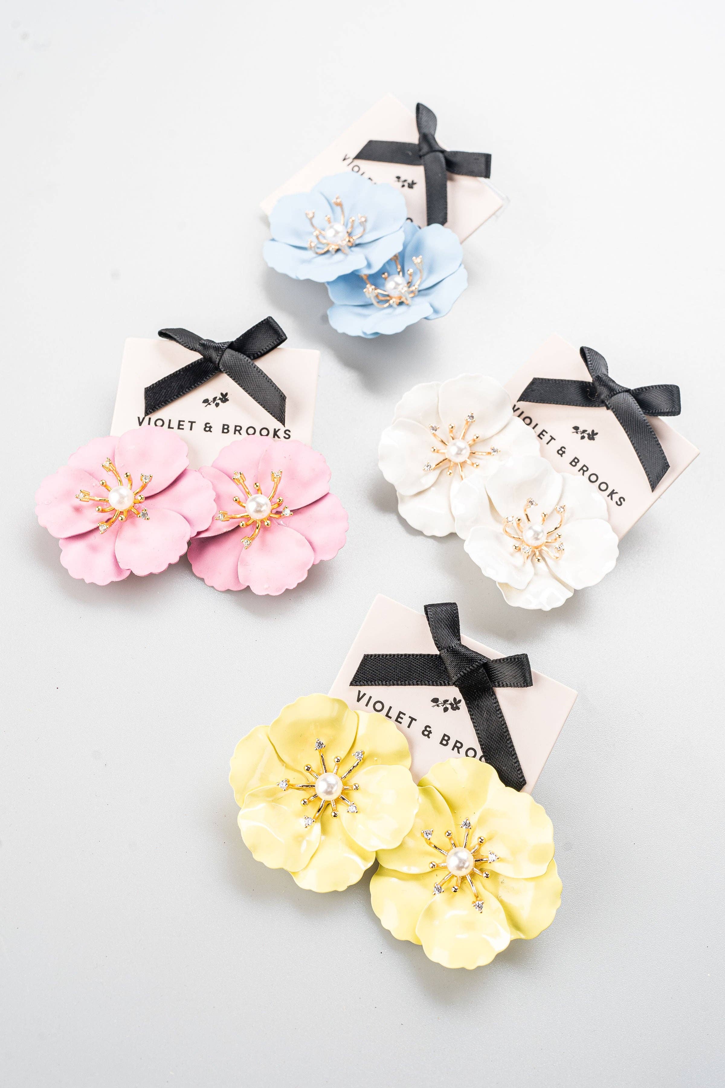 Poppy Big Bloom Enamel Flower Post