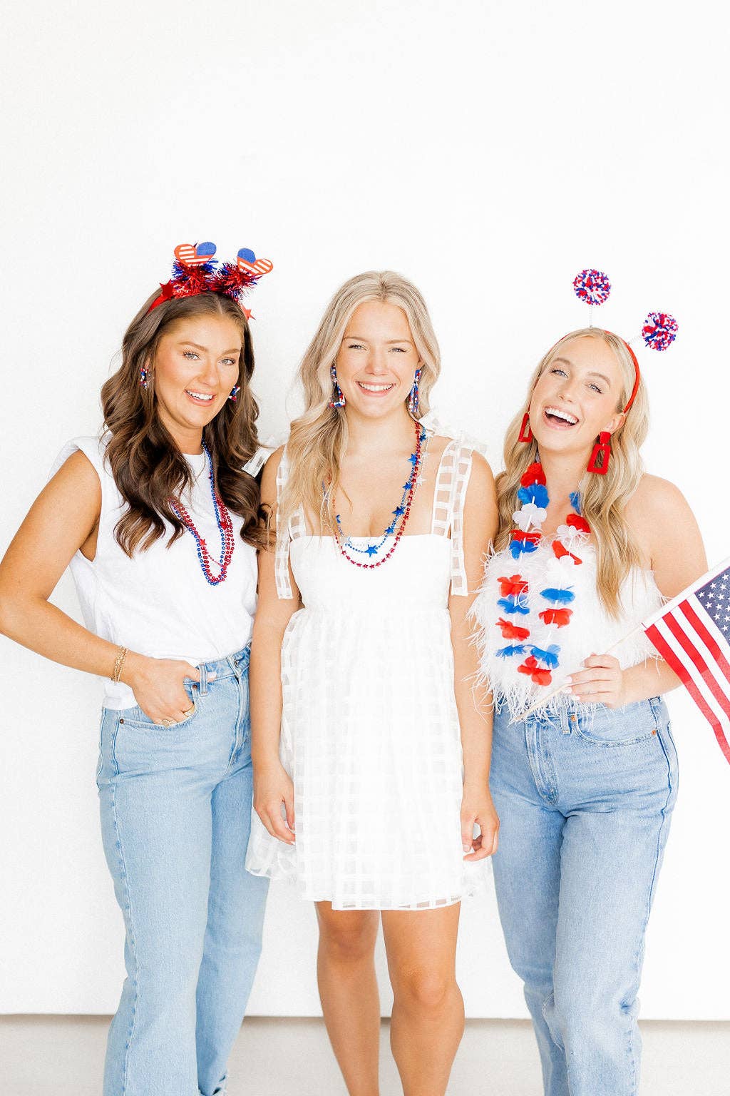 Kennedy Statement Earrings - True Red