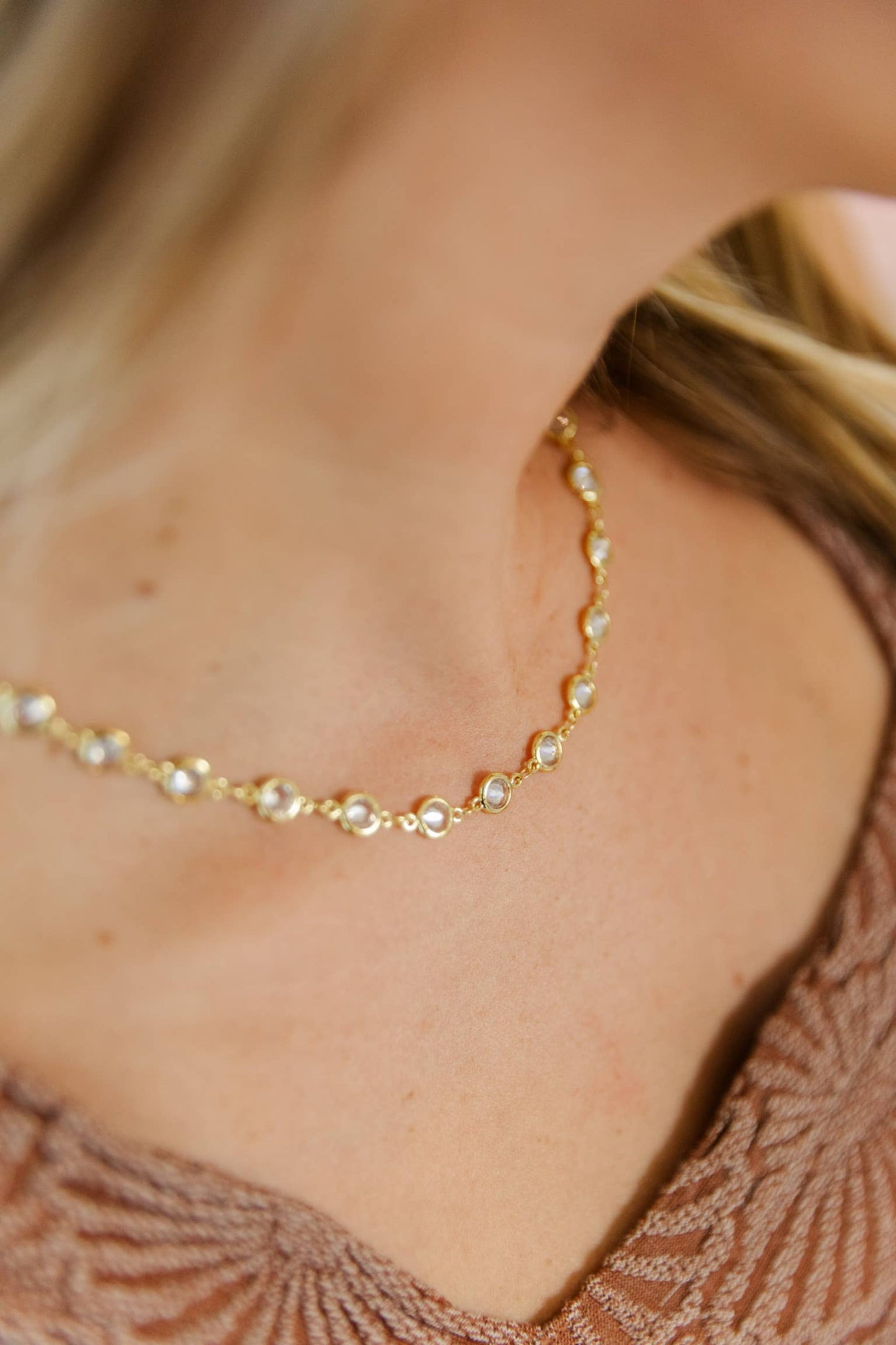 CZ Chain Layering Chokers