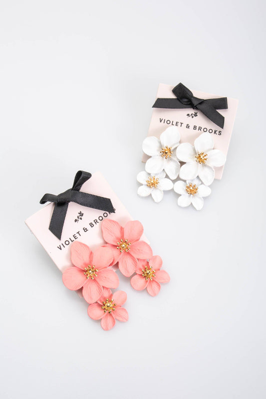 Belle Floral Drop Earrings