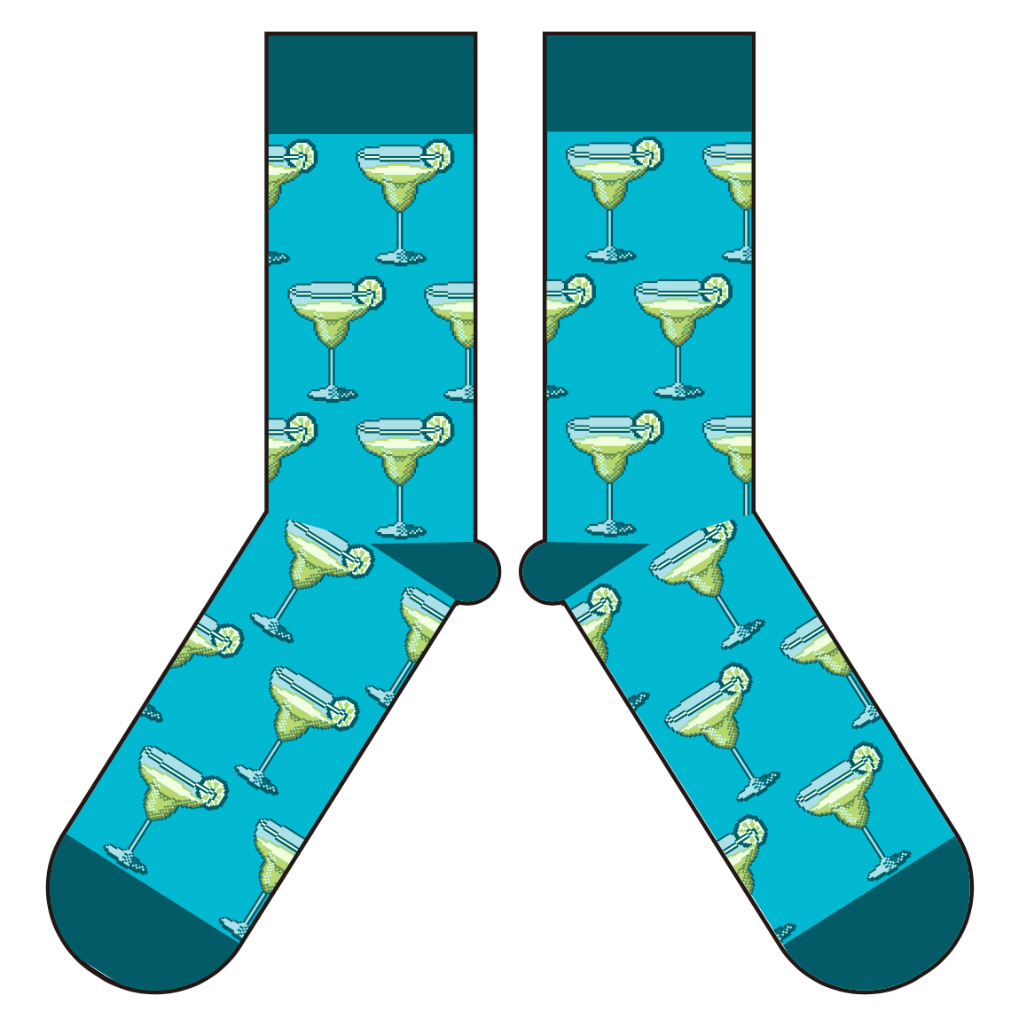 Margarita Drinking Fun Socks