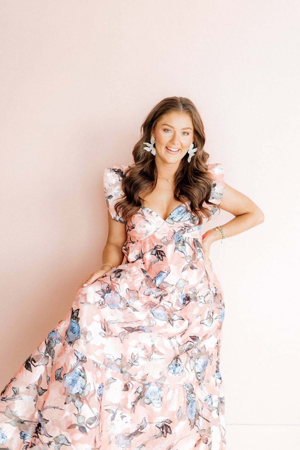 Flora Statement Earrings - Iridescent