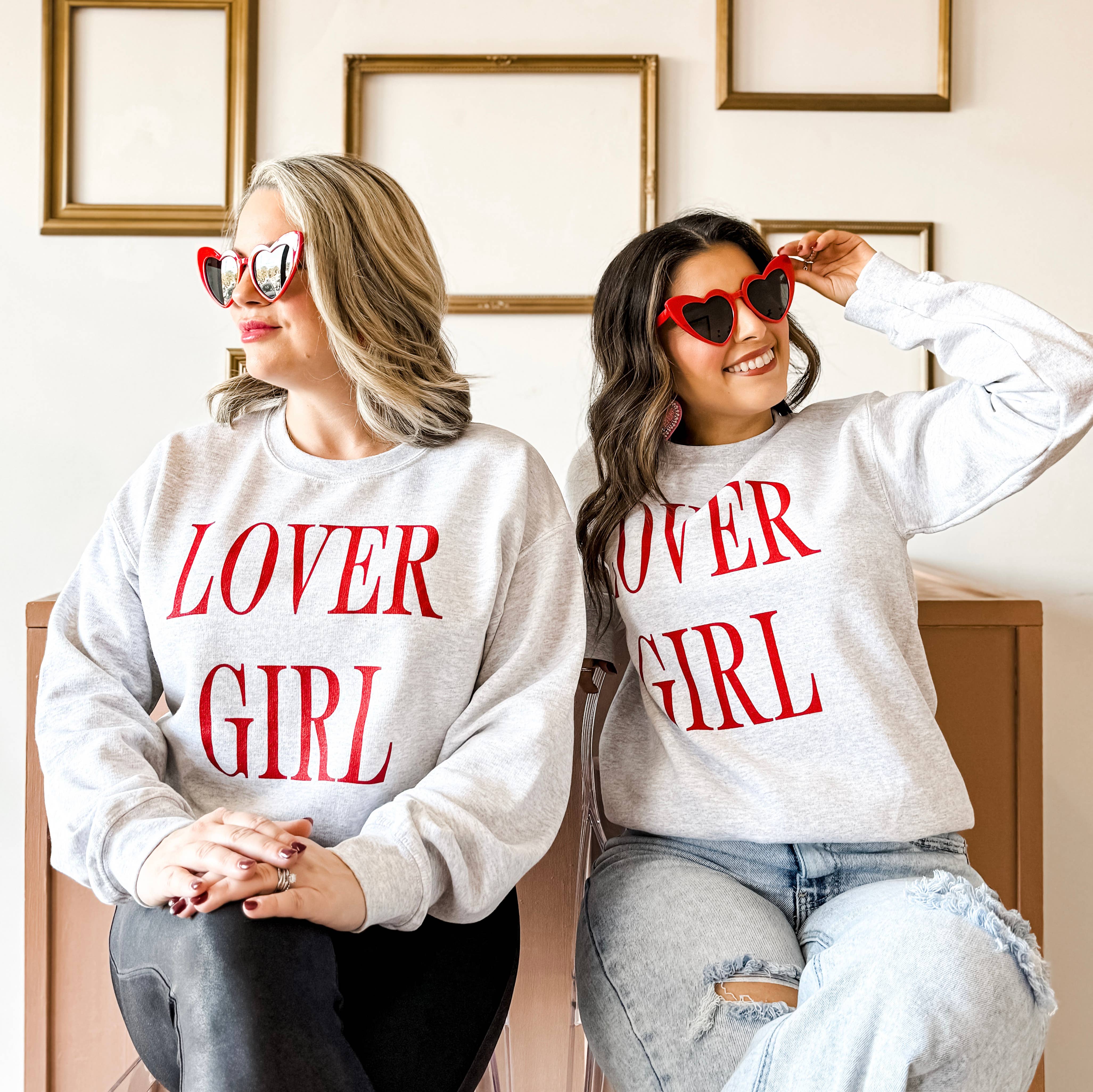 LOVER GIRL Crewneck Sweatshirt - Surprise Lily