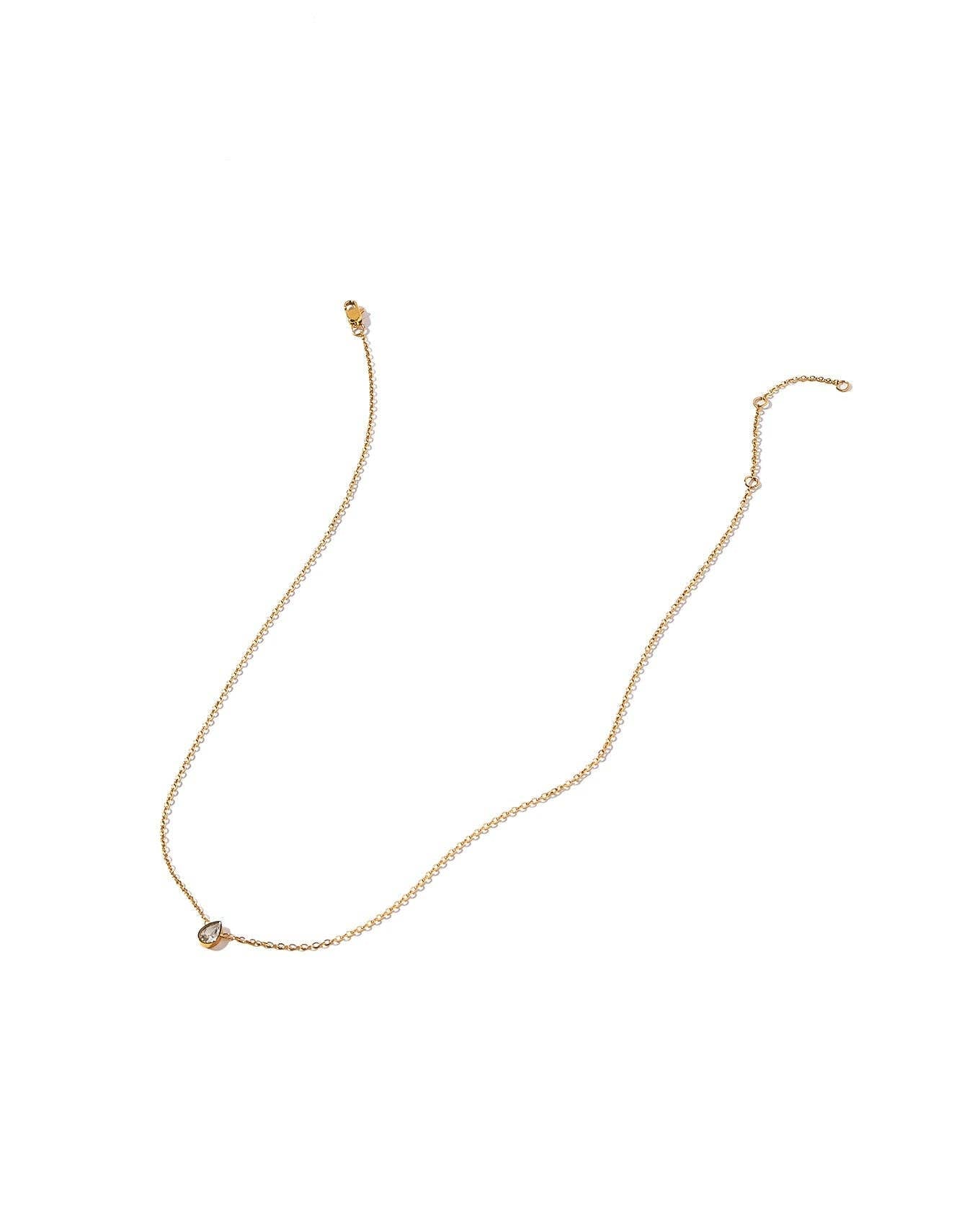 Necklace - Paloma Pear Drop Gold - Surprise Lily