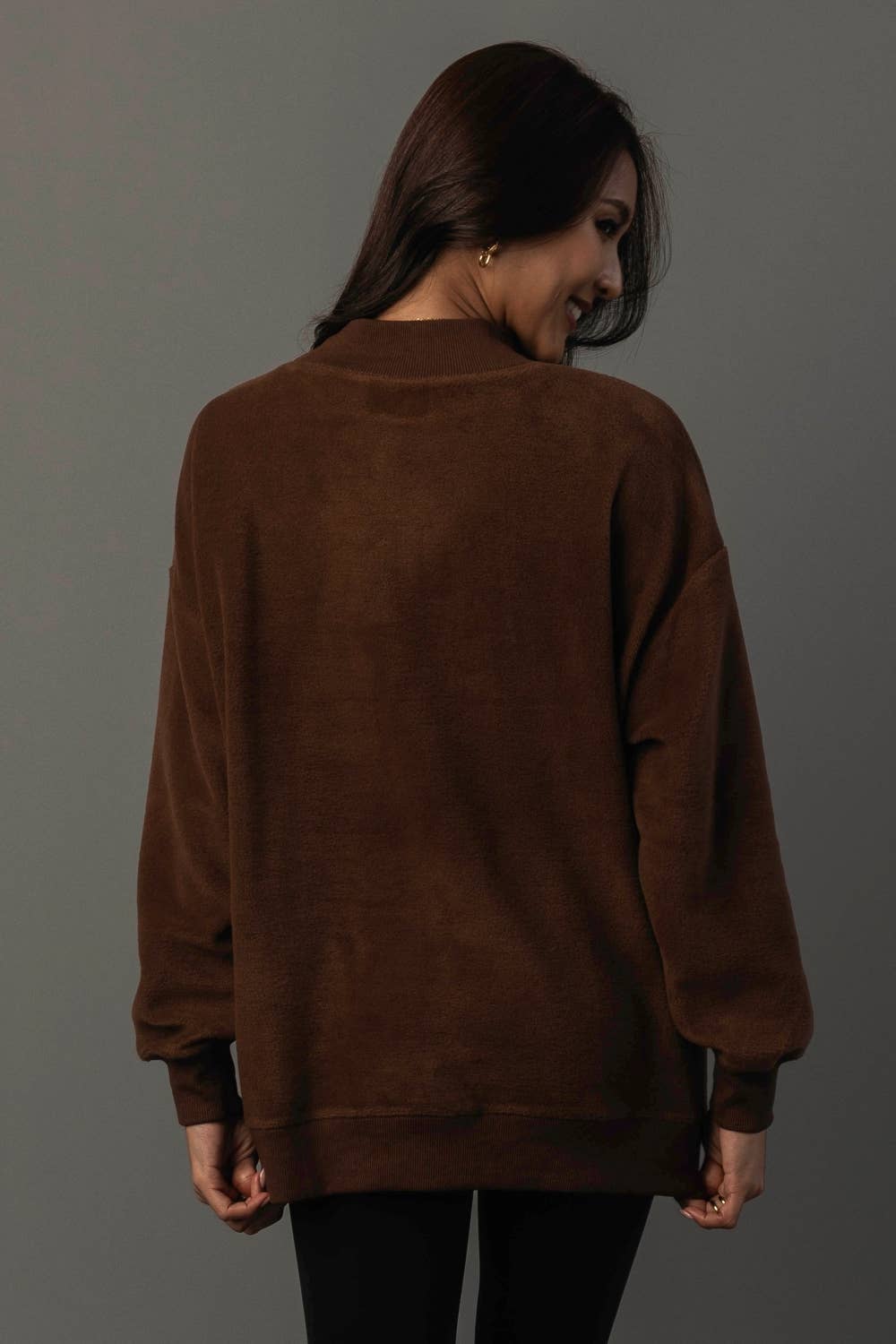 Brown Whiskey & Bourbon Reversible Sweatshirt - Surprise Lily