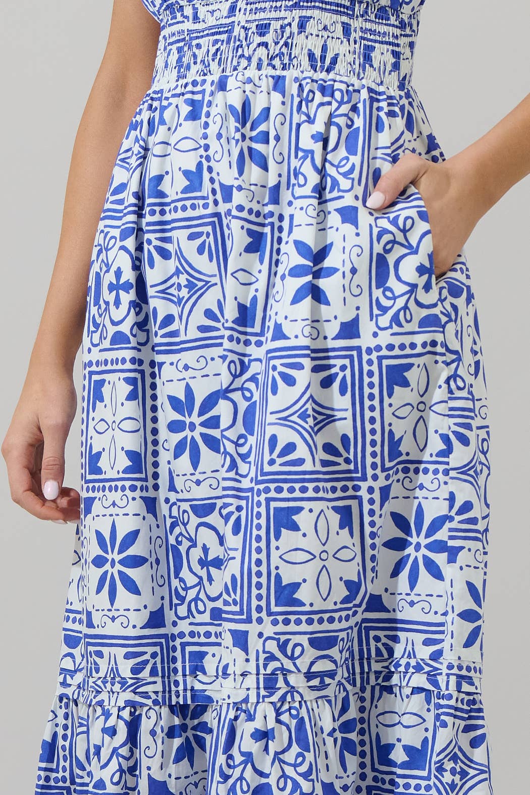 Arbor Floral Belraj Poplin Maxi Dress - Surprise Lily