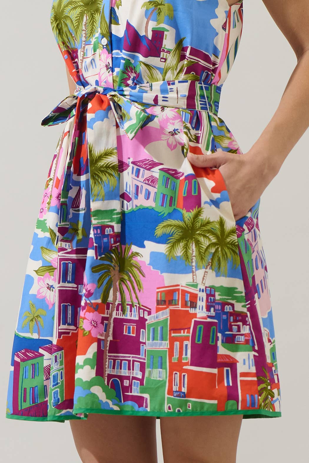 Rumi Town Olera Ruffle Mini Dress - Surprise Lily