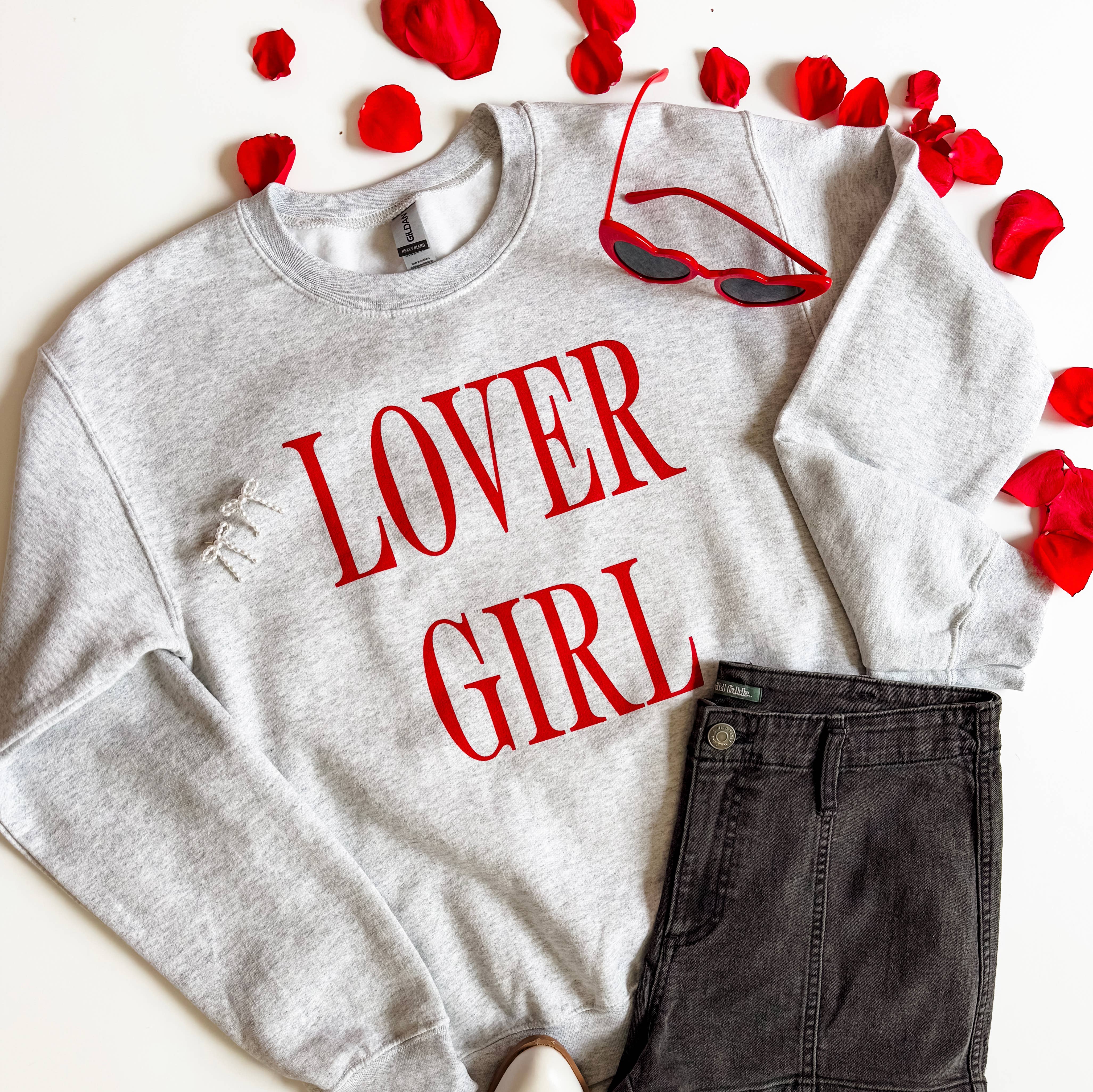 LOVER GIRL Crewneck Sweatshirt - Surprise Lily
