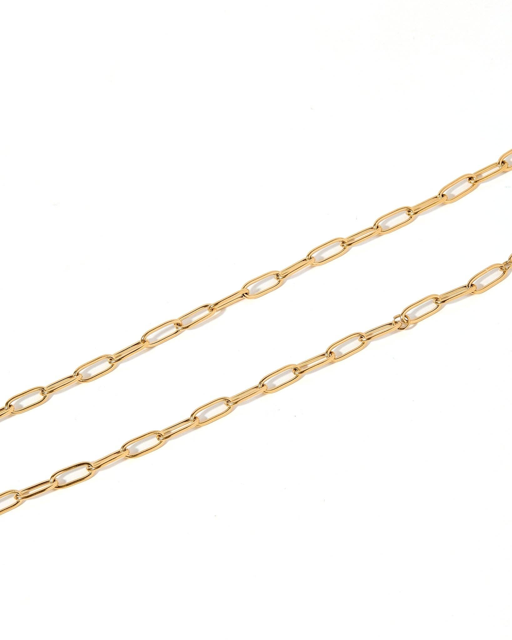 Necklace - Palmer Paperclip Gold - Surprise Lily