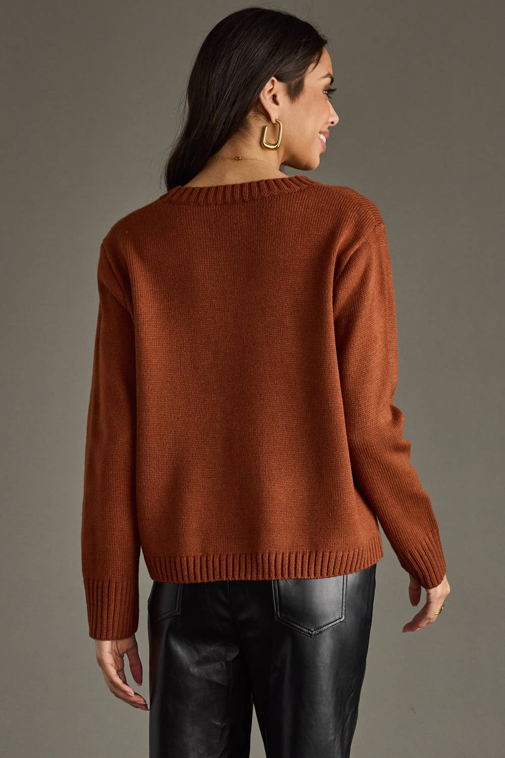 Bourbon Weather Sweater in Rust