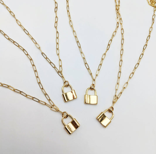 Dainty Lock Necklace
