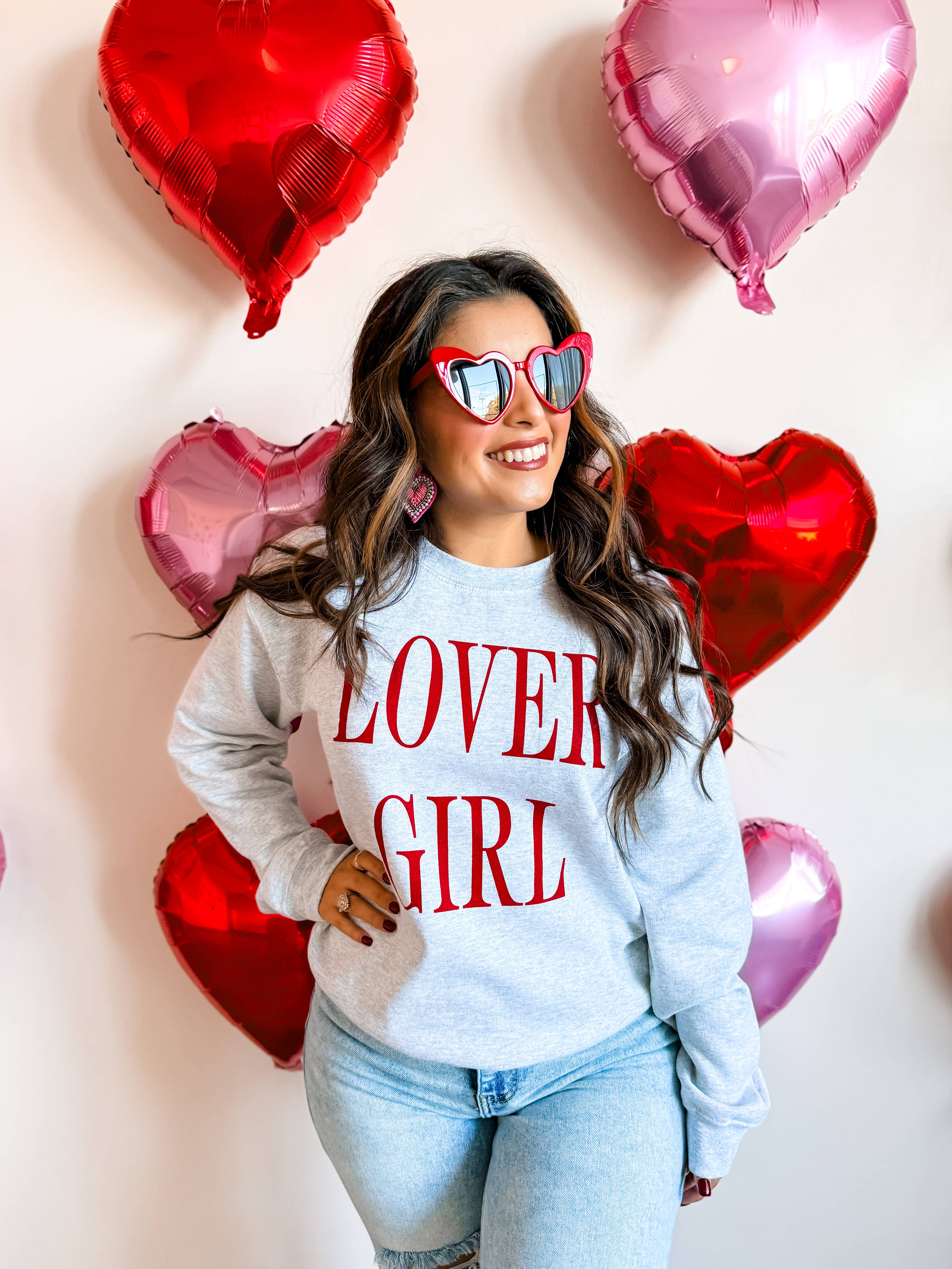 LOVER GIRL Crewneck Sweatshirt - Surprise Lily