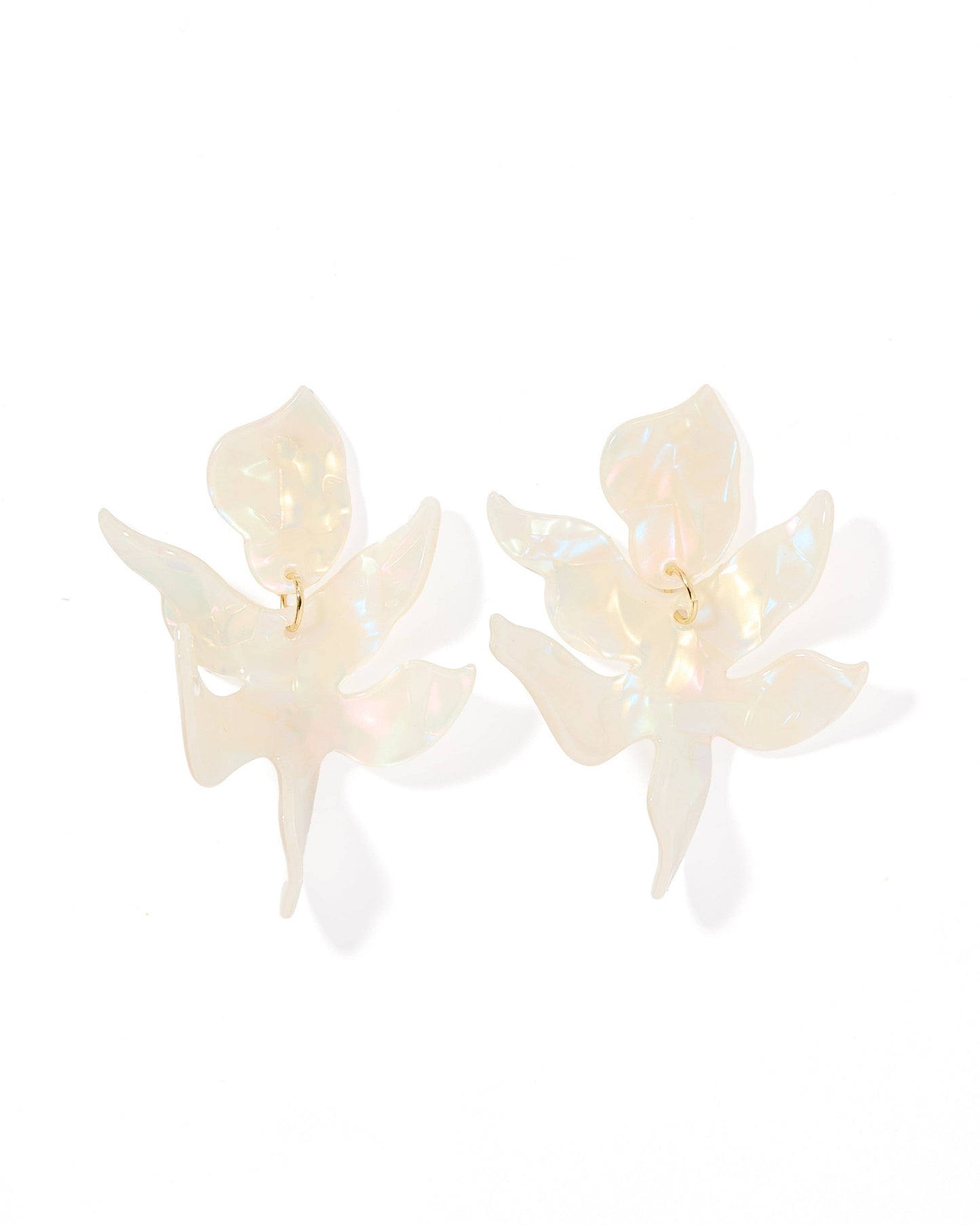 Flora Statement Earrings - Iridescent