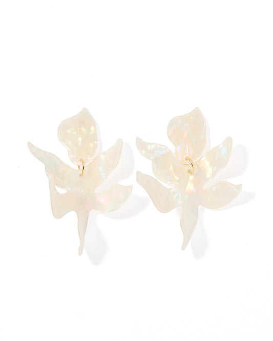 Flora Statement Earrings - Iridescent