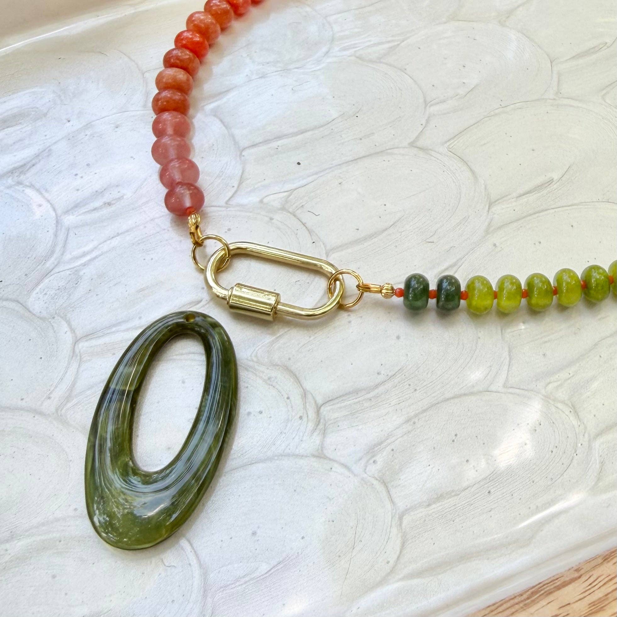 Ava | Orange, Yellow Ochre, Lime Green, and Forest Green | Autumn - Surprise Lily