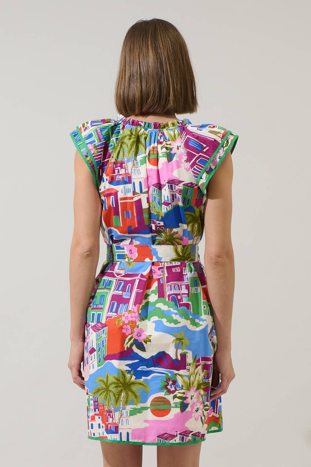 Rumi Town Olera Ruffle Mini Dress - Surprise Lily