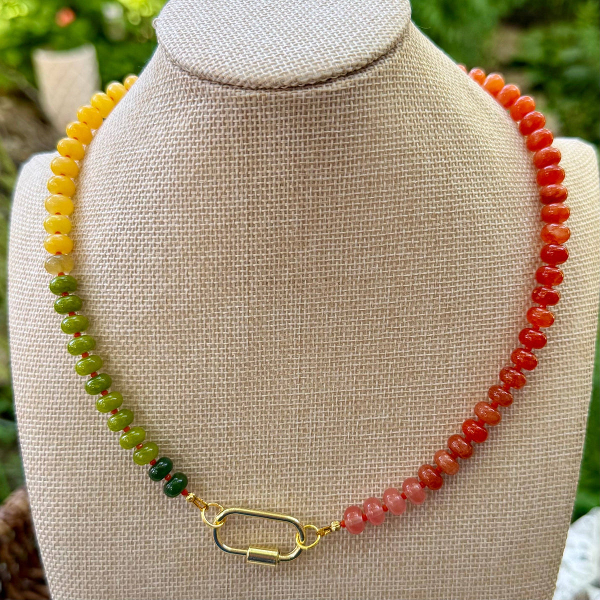 Ava | Orange, Yellow Ochre, Lime Green, and Forest Green | Autumn - Surprise Lily