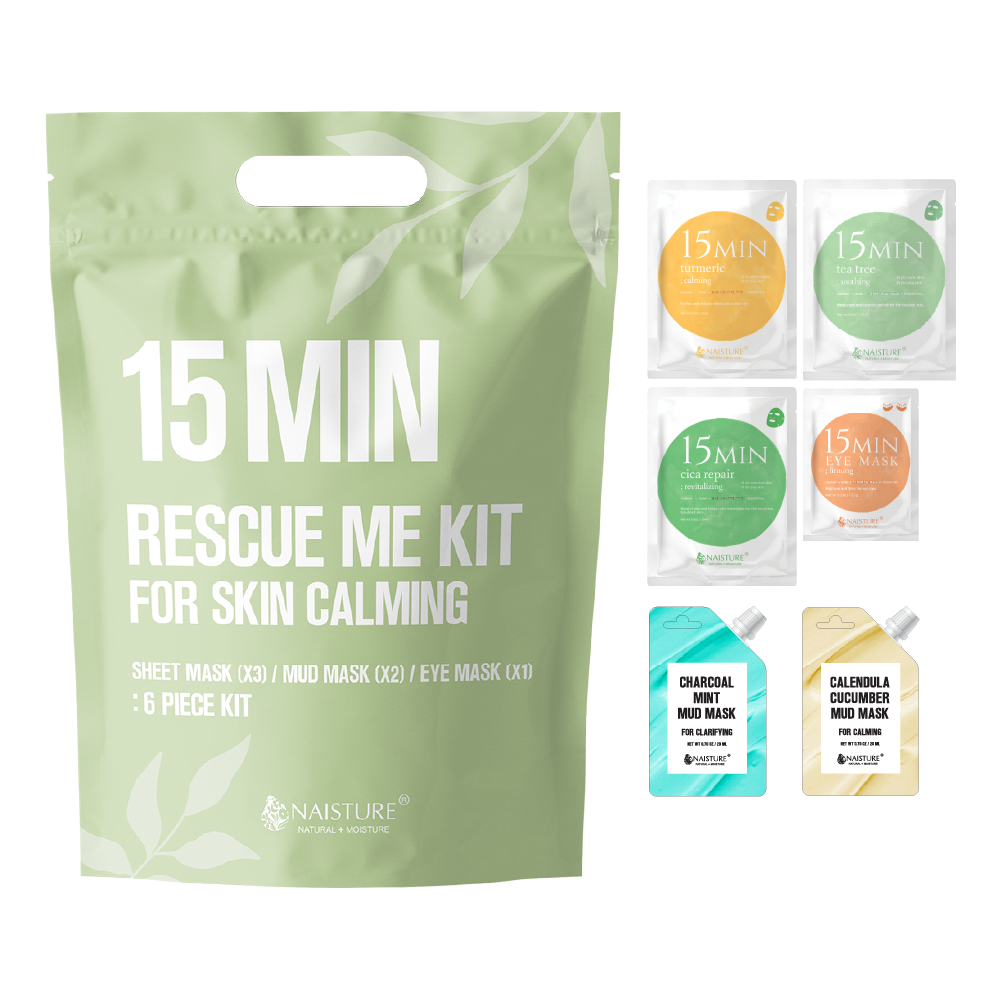 Naisture 15-Min Rescue Me Kit for Skin Care & Beauty (6pack)