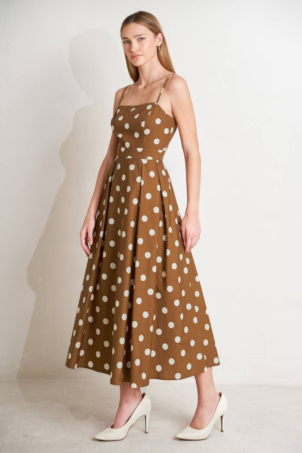 A printed woven midi dress - FD1898 - Surprise Lily