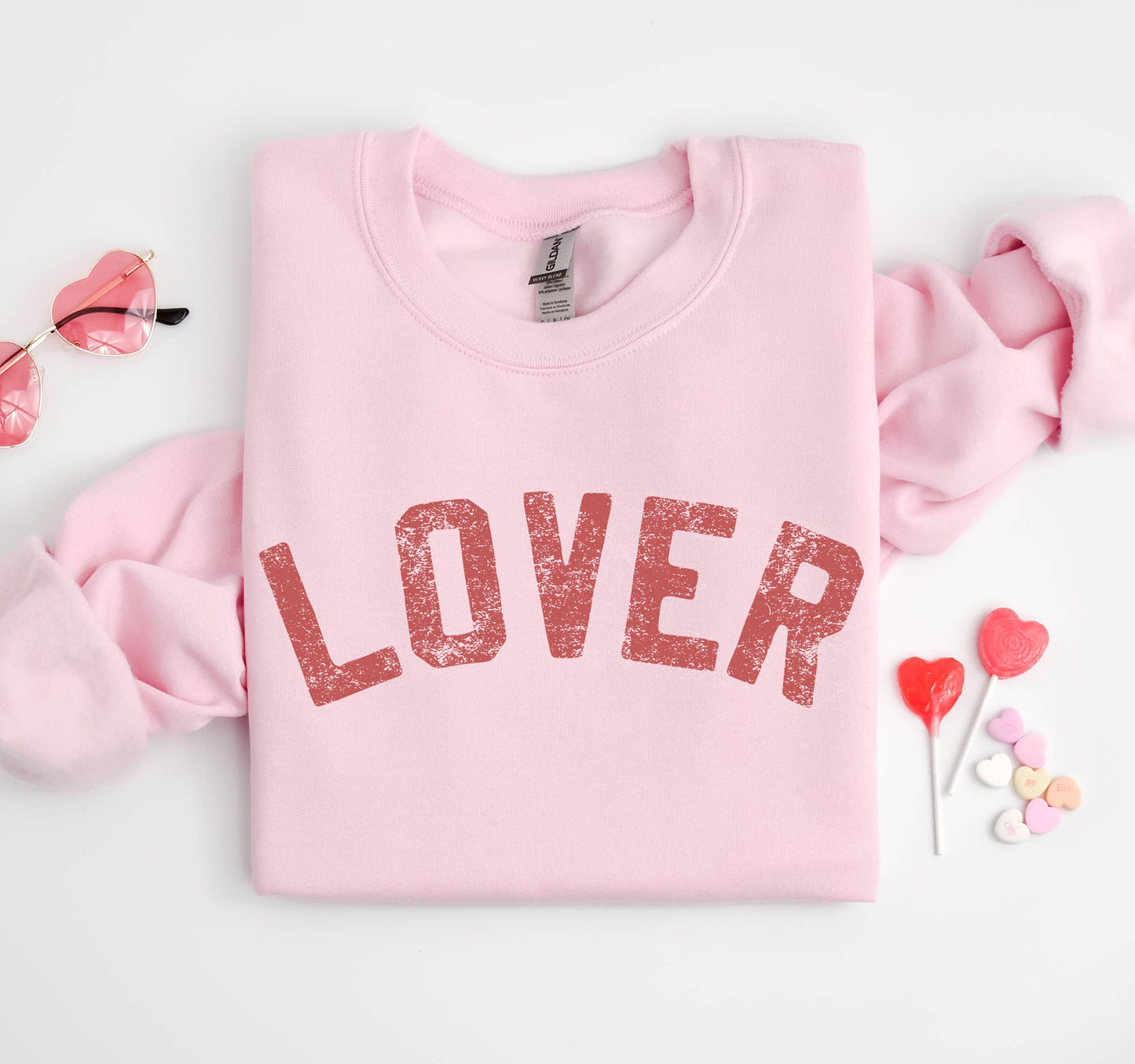 Lover Crewneck Pink Sweatshirt