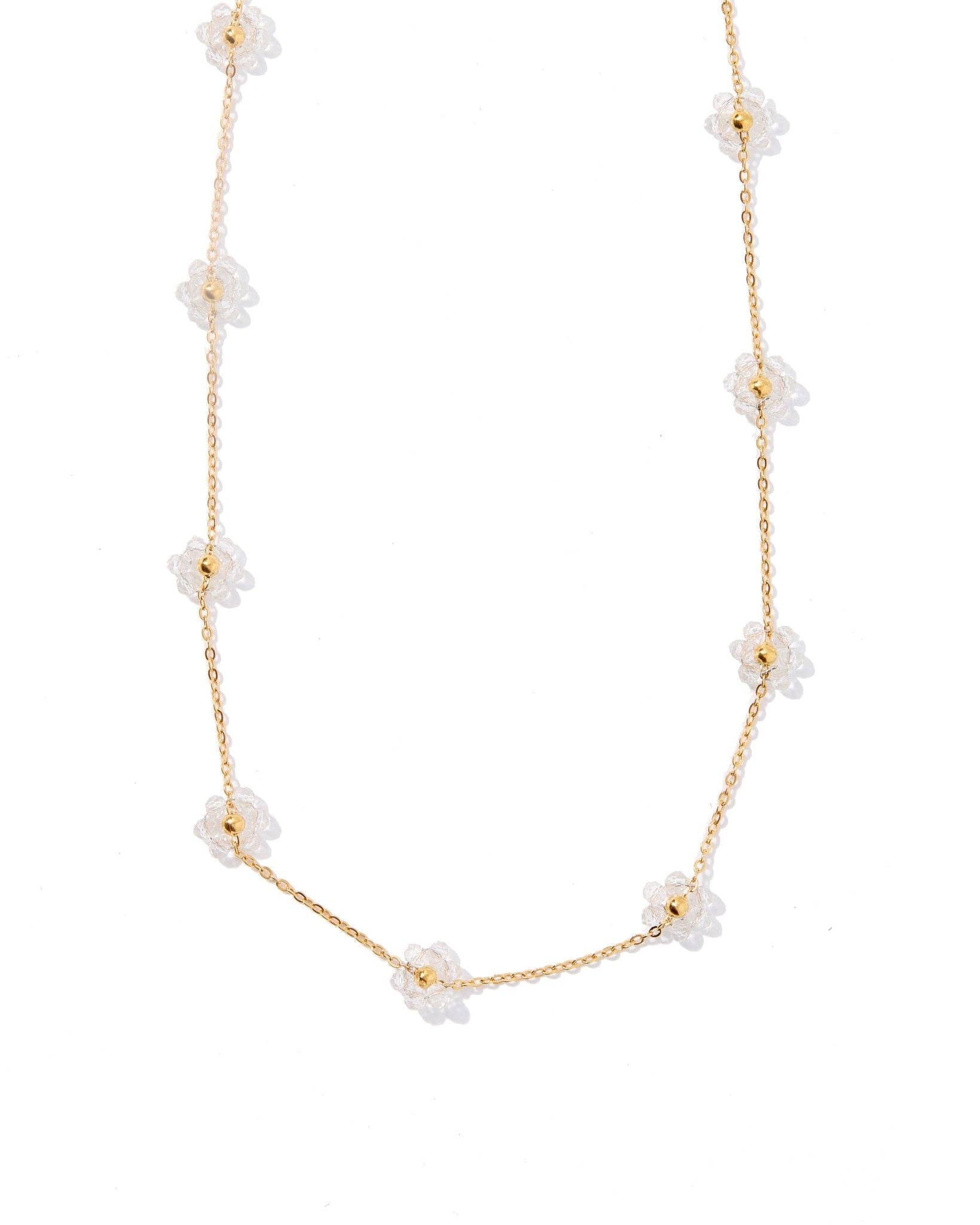 Necklace - Gracie Clear - Surprise Lily