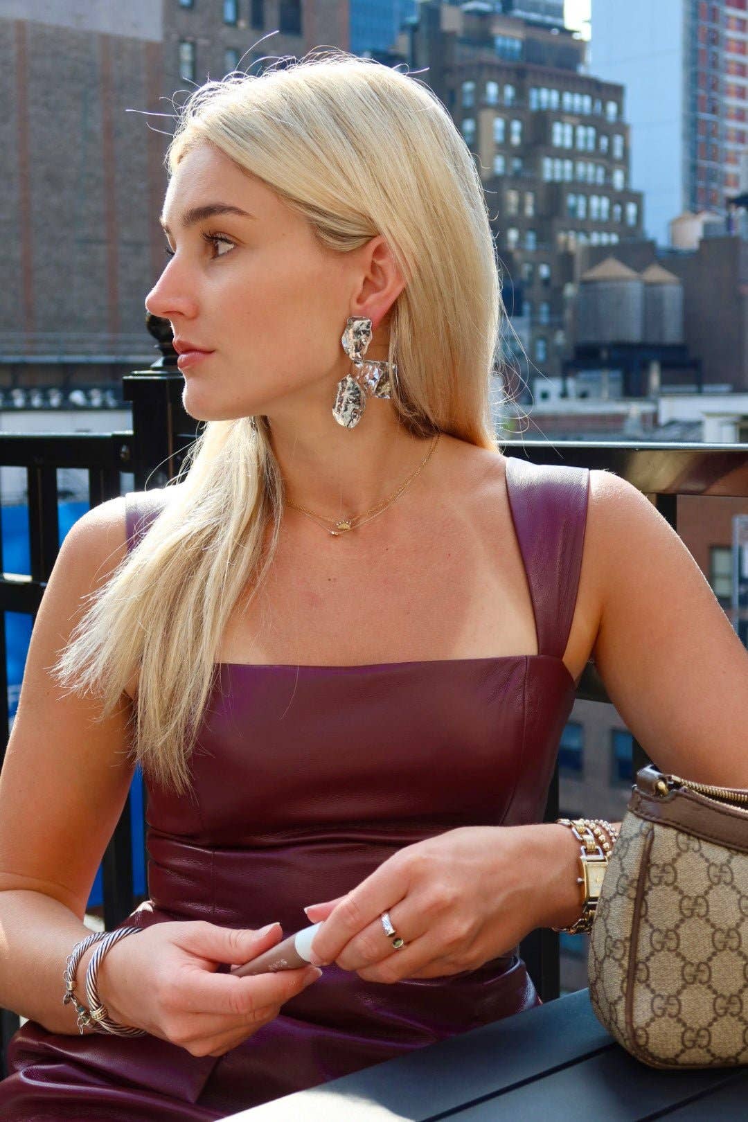 Eden Statement Earring - Silver - Surprise Lily