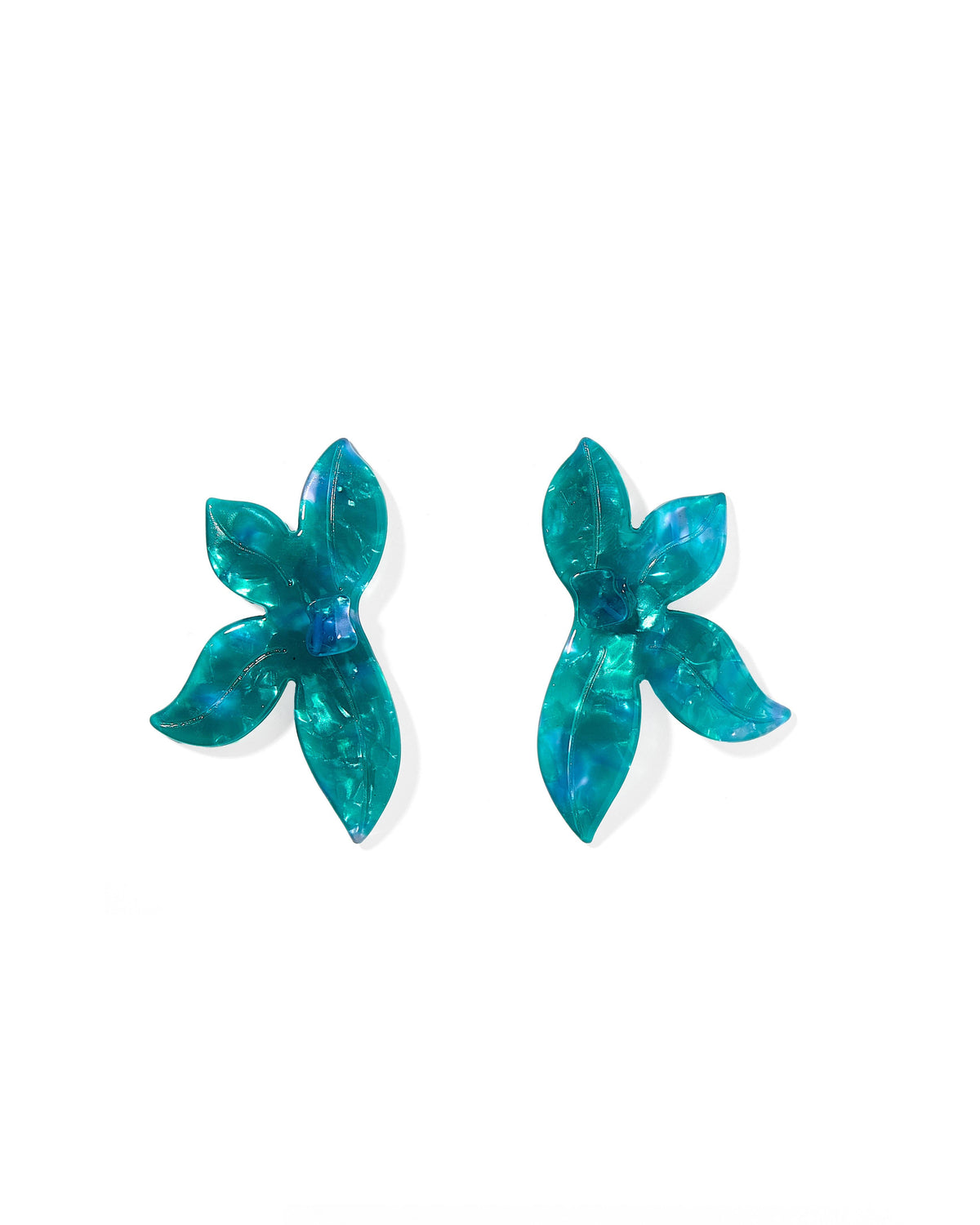 Fern Statement Earrings - Mystic Lagoon - Surprise Lily
