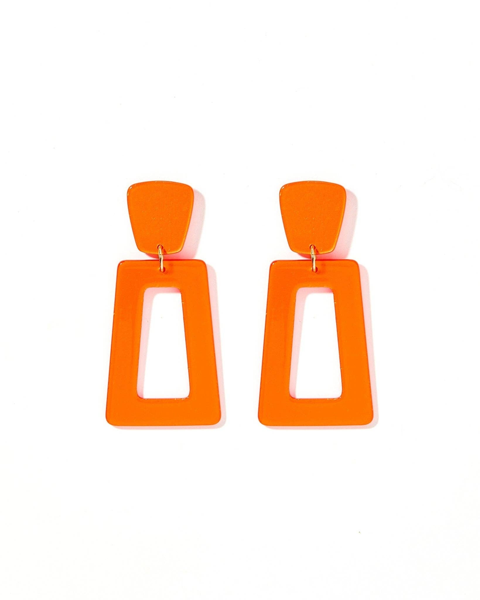 Kennedy - Metallic Orange - Earrings - Surprise Lily