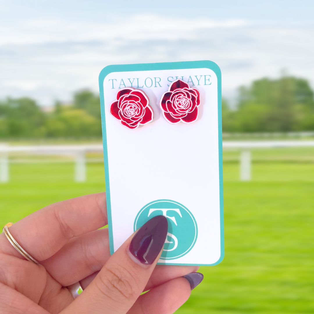 Derby Raceday Glam Rose Studs - Surprise Lily