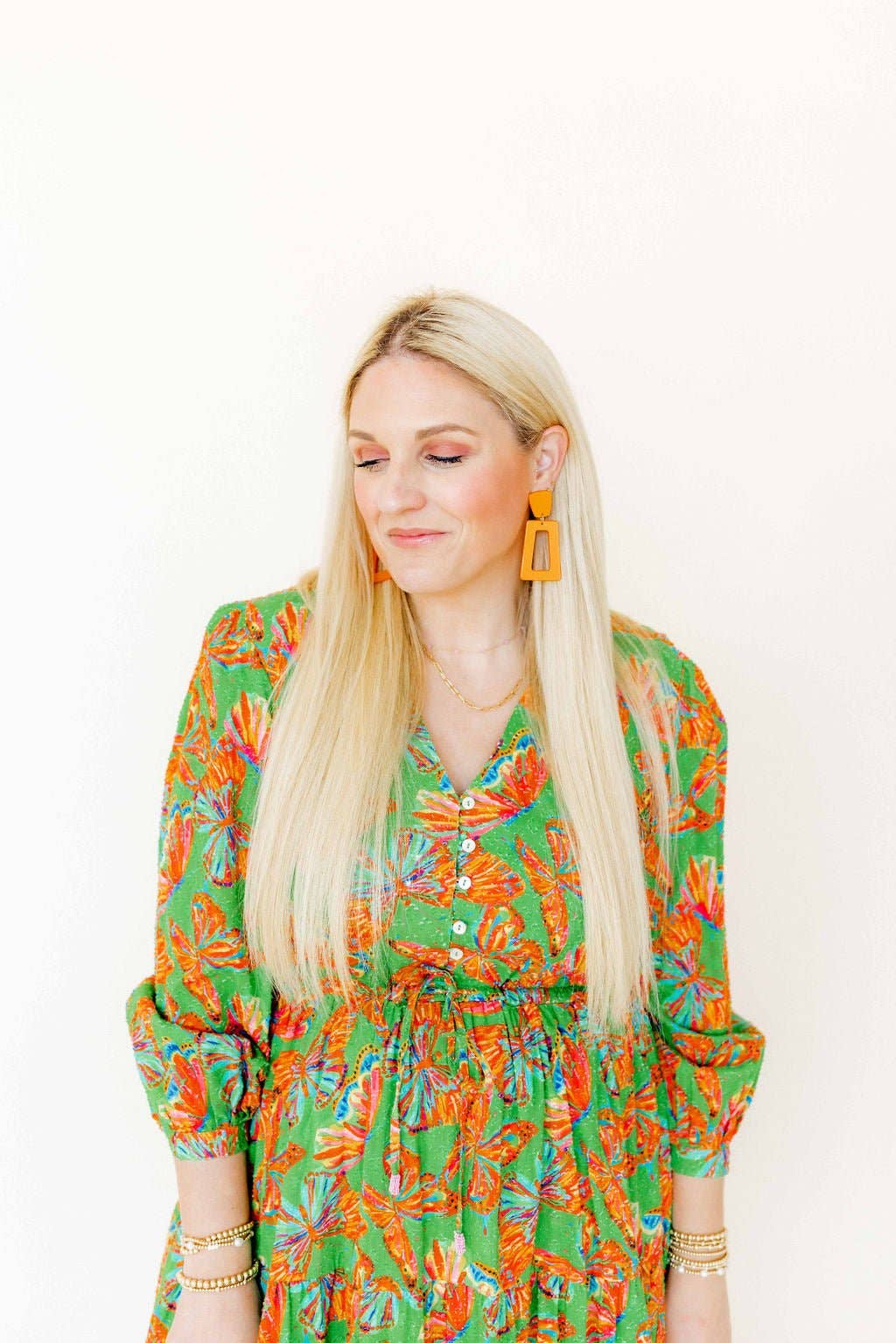 Kennedy - Metallic Orange - Earrings - Surprise Lily