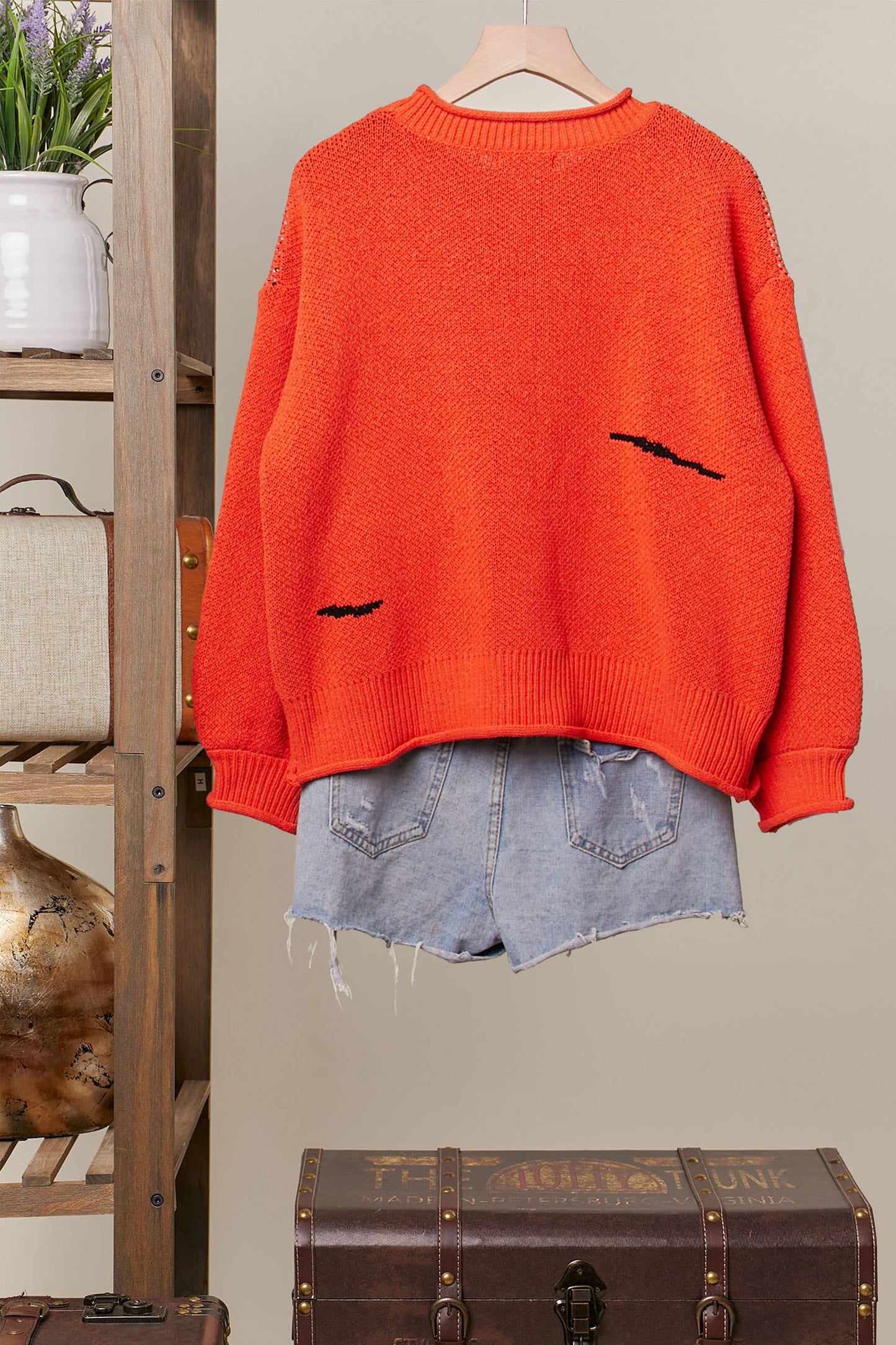 Halloween Spooky Face  Ghost Knit