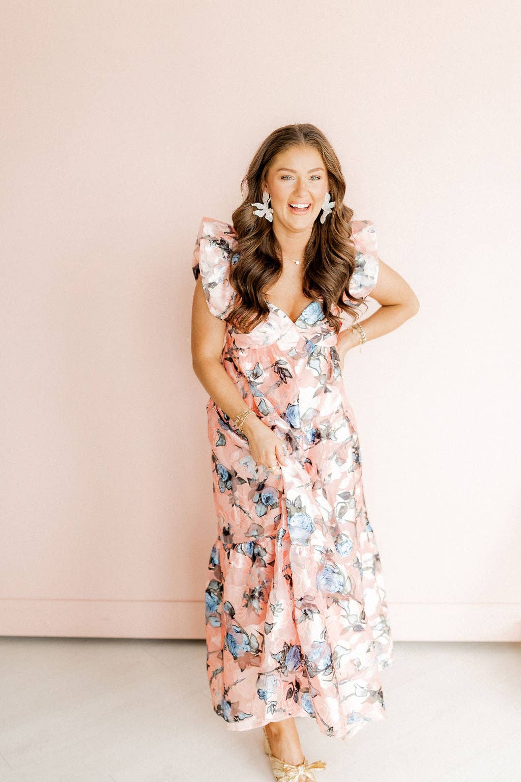 Flora Statement Earrings - Iridescent