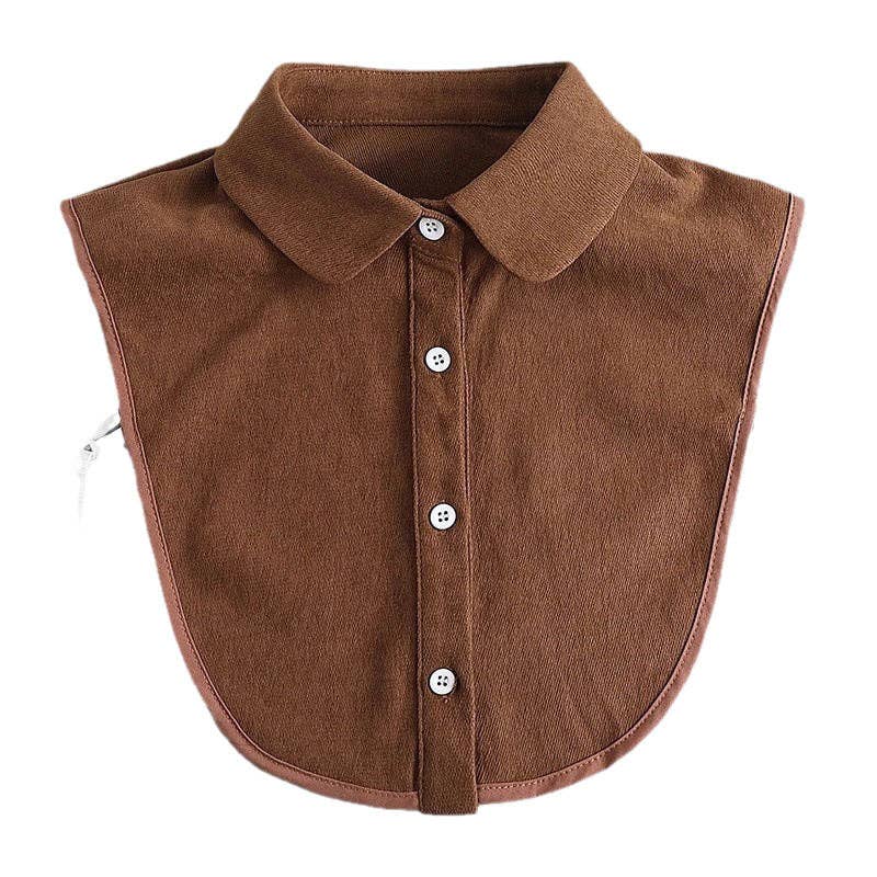 Doll Collar Shirt Detachable Lace Cotton Blouse Top - Surprise Lily