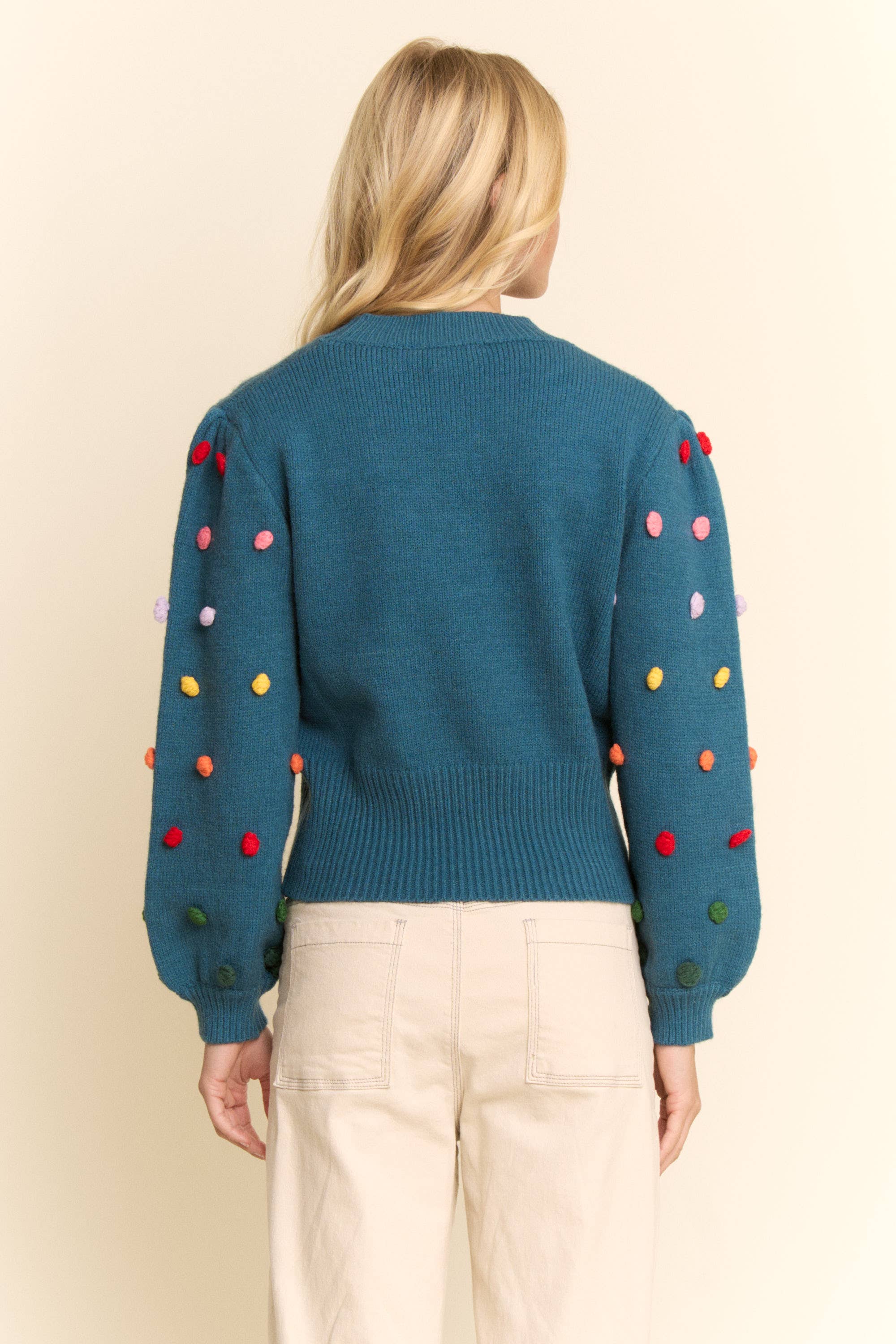 PomPom Long Sleeve Sweater