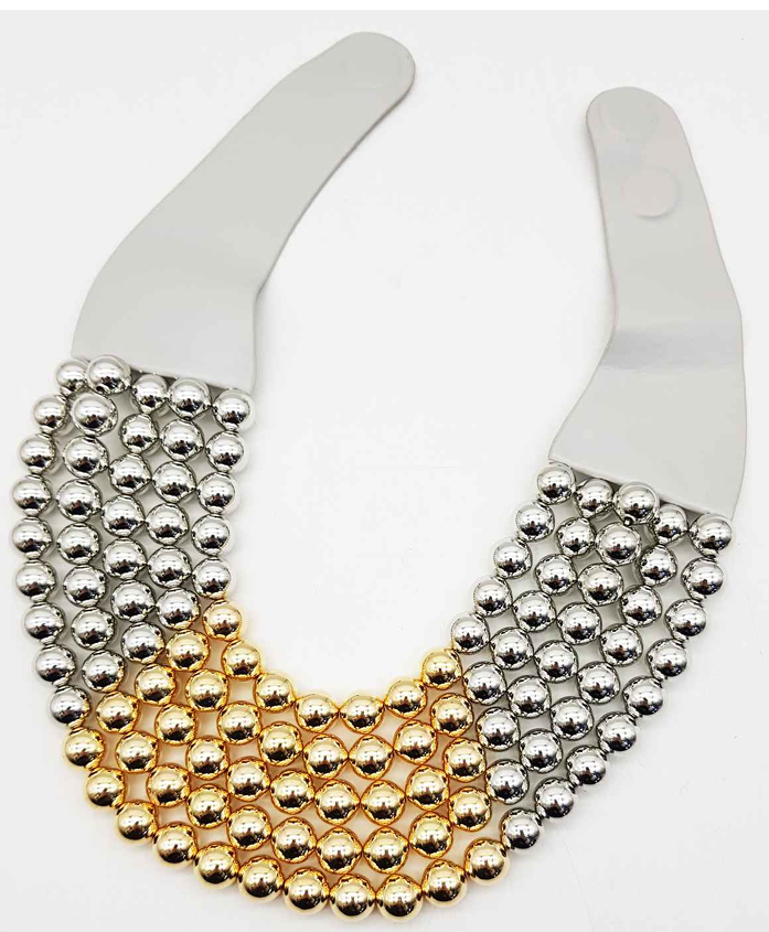 Chunky Beaded Layered Magnetic Necklace