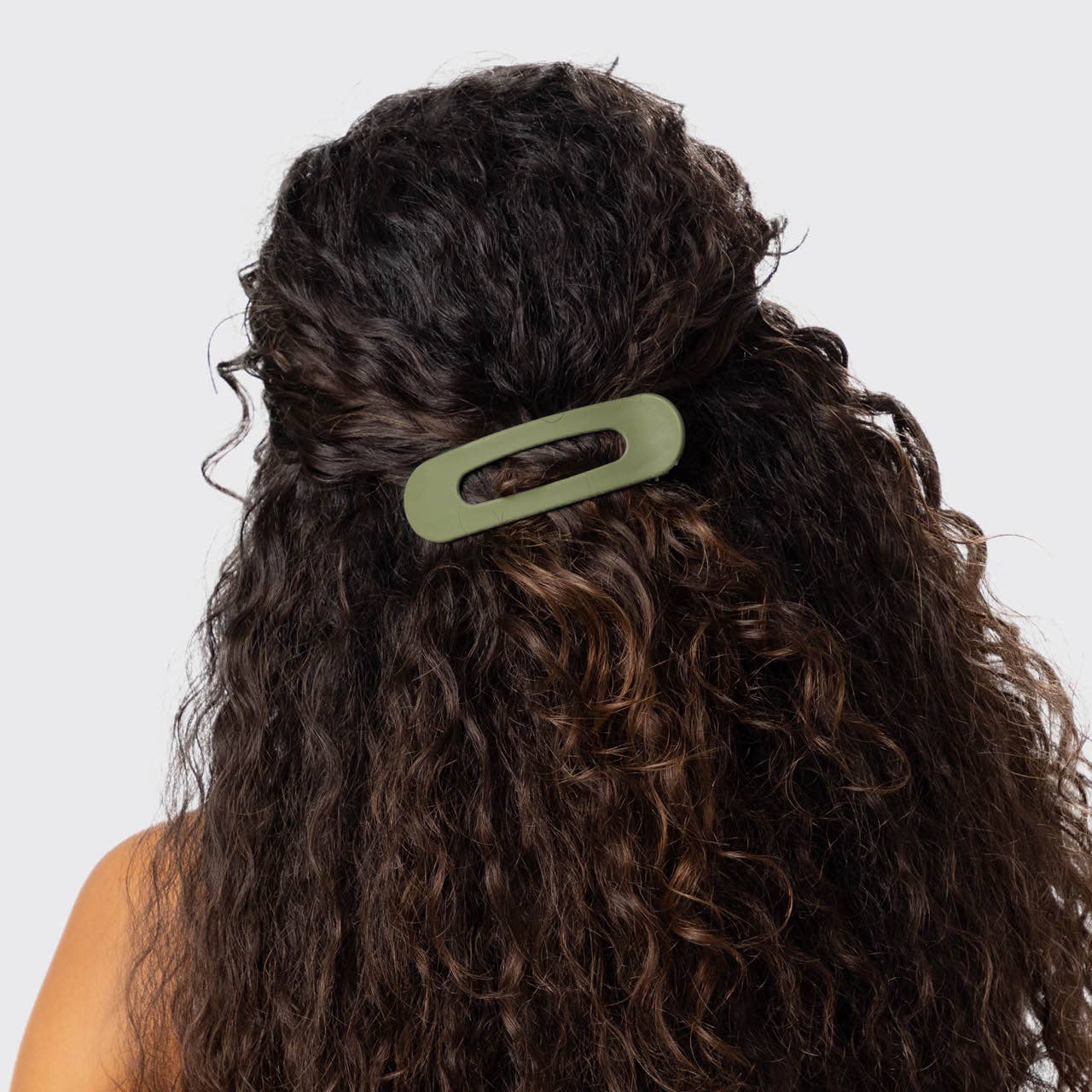 Kitsch Recycled Plastic Matte Flat Lay Claw Clip 3pc - Eucalyptus