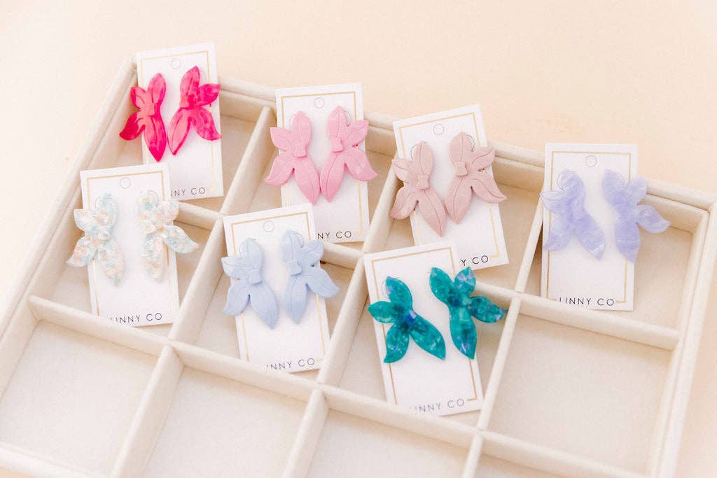 Fern Statement Earrings - Mystic Lagoon - Surprise Lily