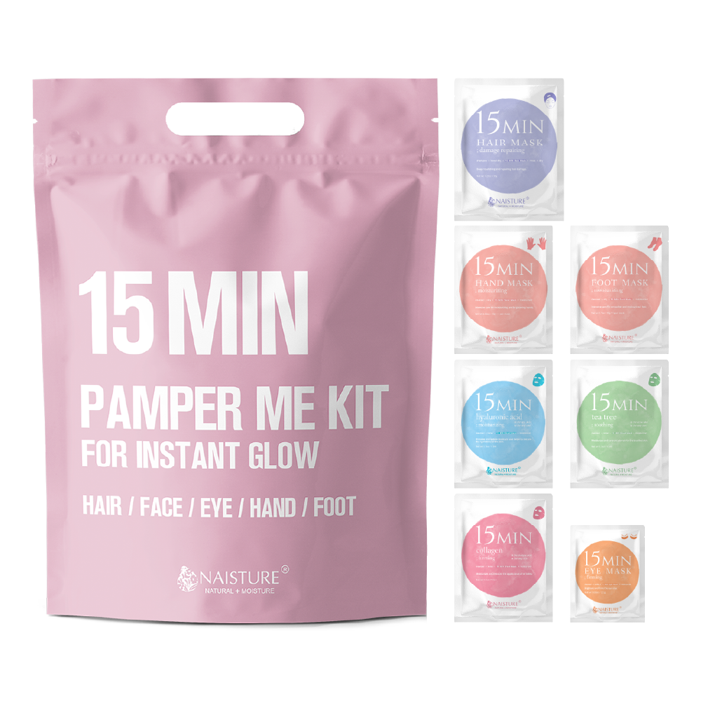 Naisture 15Min Pamper Me Kit for Skin Care & Beauty (7 pack) - Bath and Body - Surprise Lily