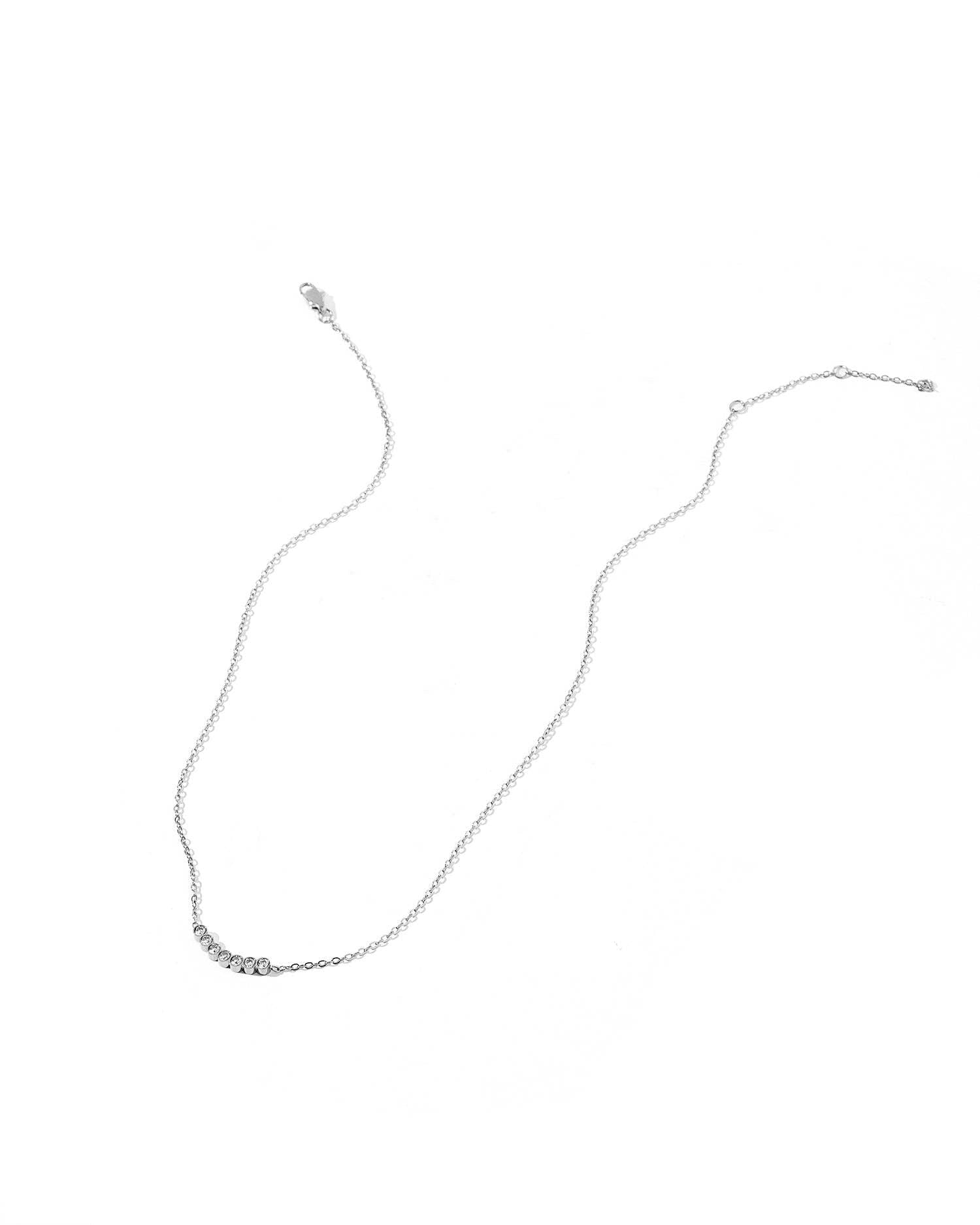 Necklace - Abigail Silver - Surprise Lily