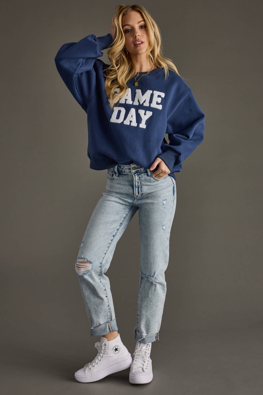 Blue "Game Day" Sweatshirt