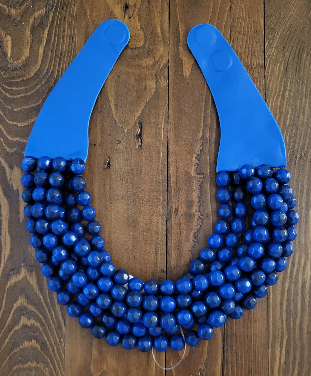 Chunky Beaded Layered Magnetic Necklace