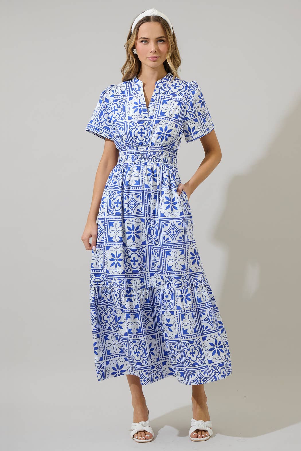 Arbor Floral Belraj Poplin Maxi Dress - Surprise Lily