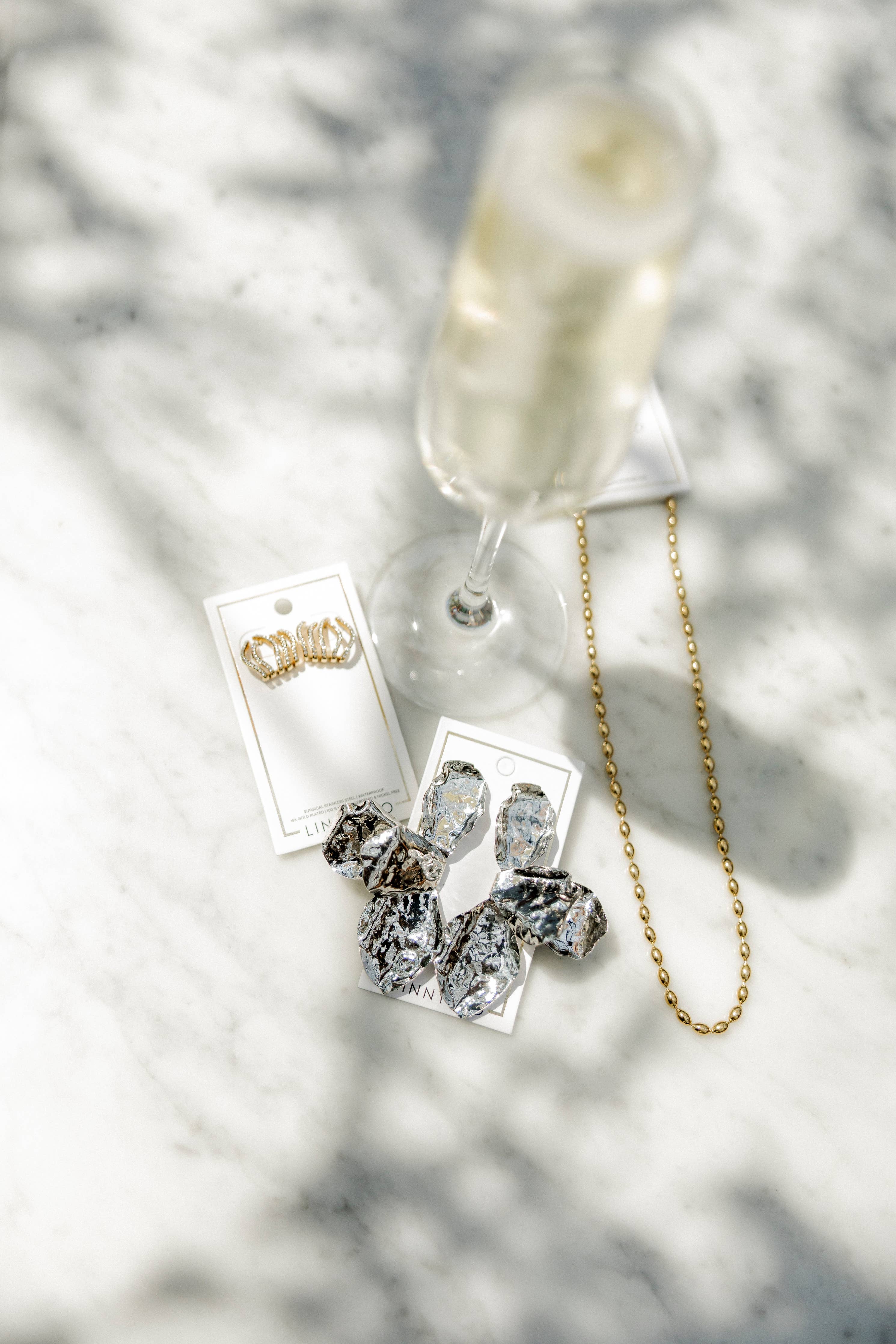 Eden Statement Earring - Silver - Surprise Lily