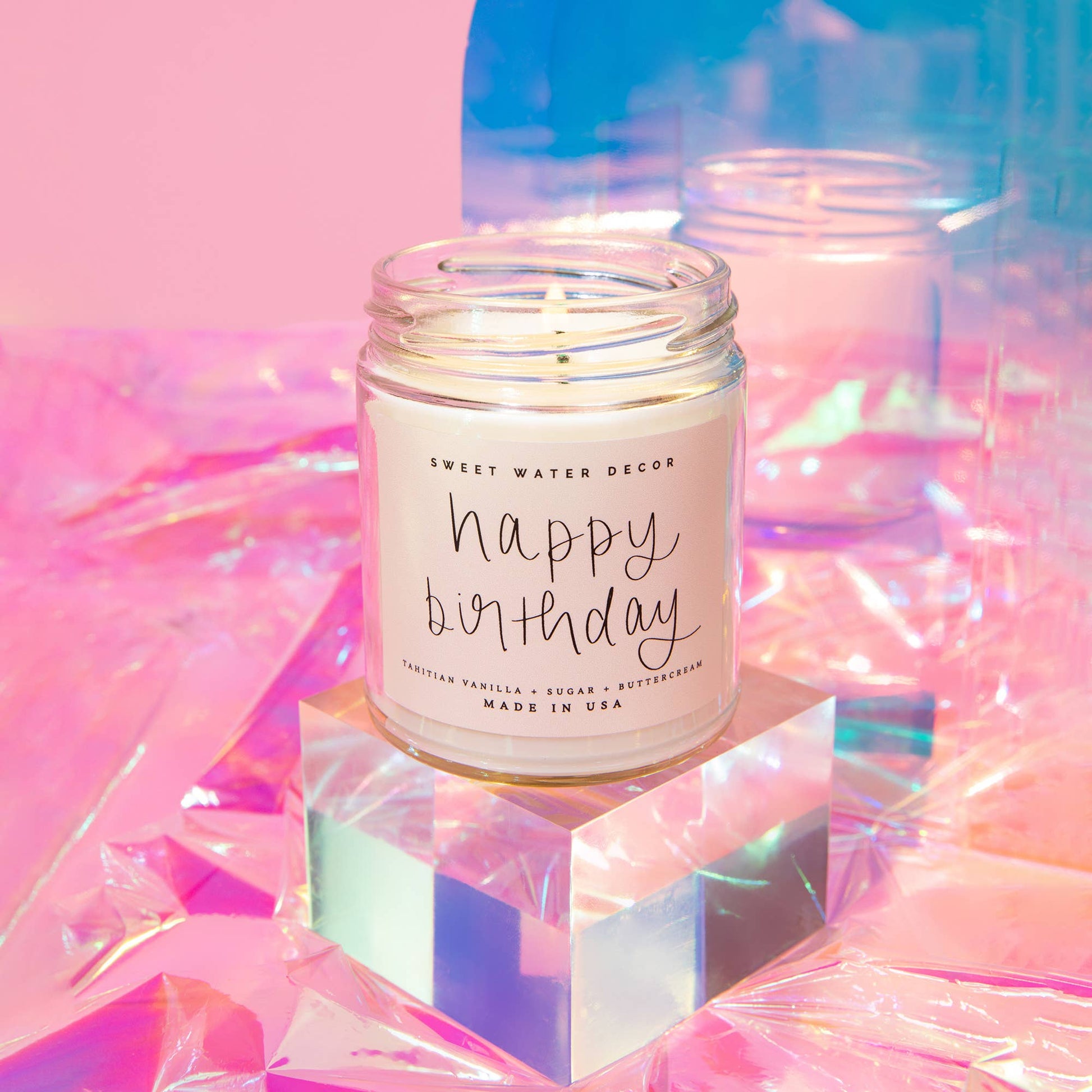 Happy Birthday 9 oz Soy Candle - Home Decor & Gifts - Candle - Surprise Lily