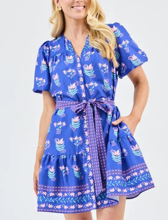 Allison Blue Dress - Surprise Lily
