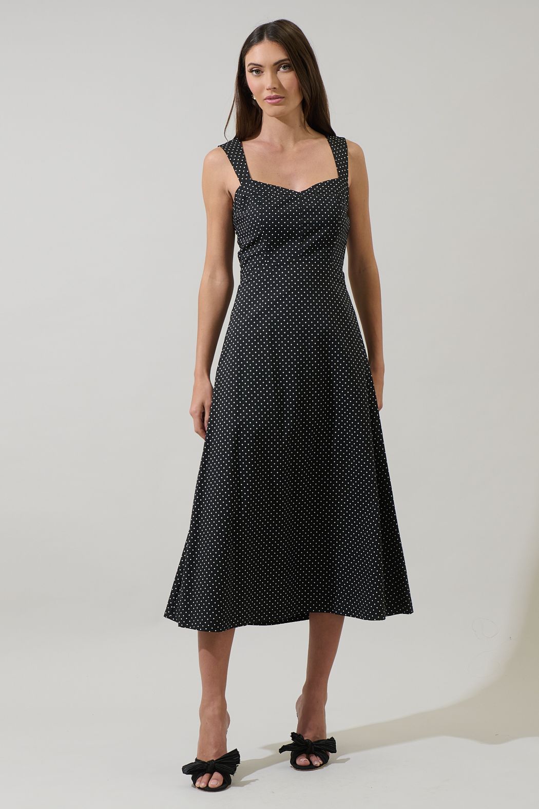 Polka Dot Mizy Midi Dress